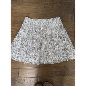 LOFT Floral Print Pleated Skirt Excellent condition  Size 0